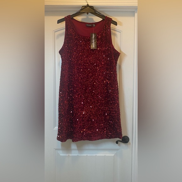 Nina Leonard Dresses & Skirts - NINA LEONARD - Plus Size Sequin Dress